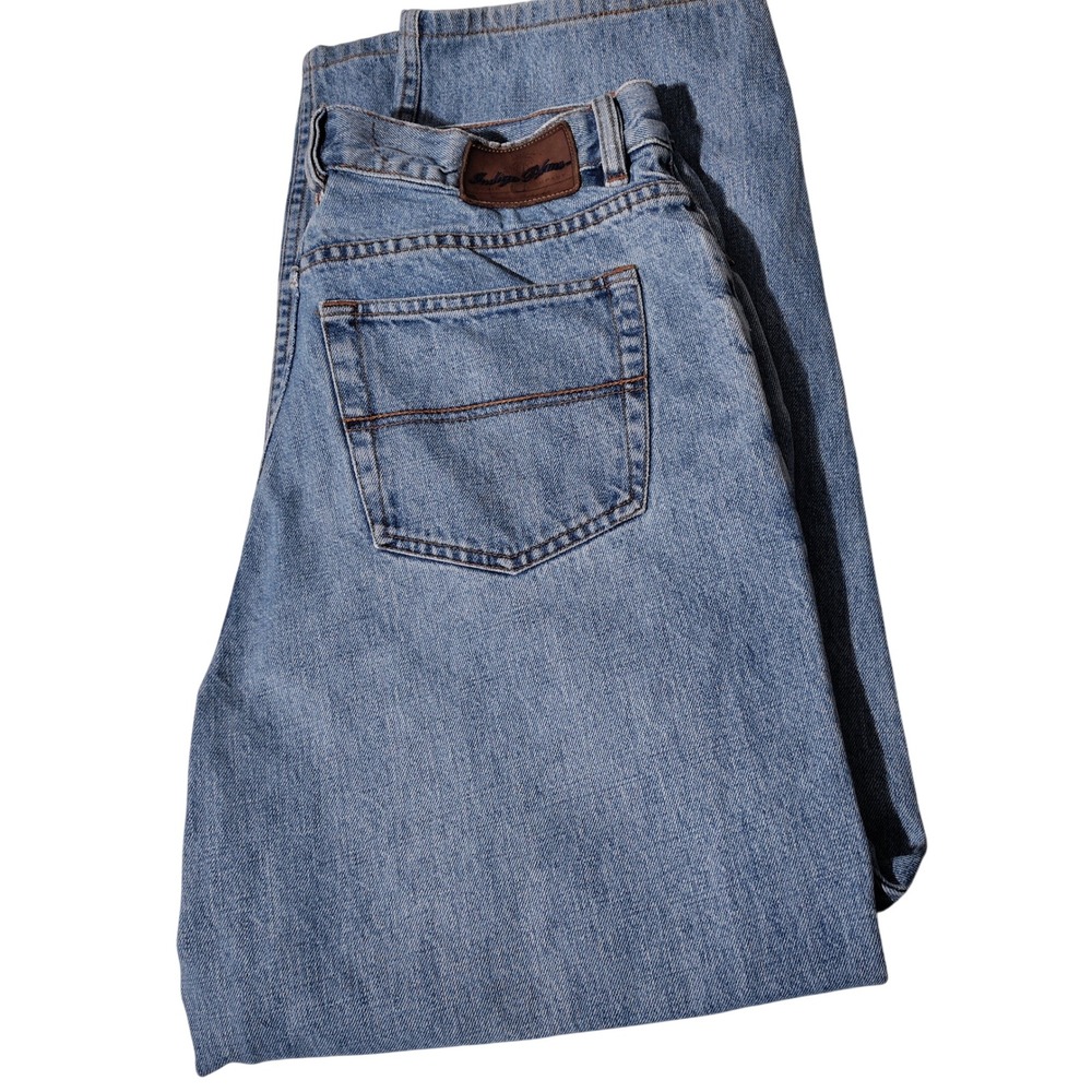 Indigo Palms Mens Relaxed Fit Light Wash Cotton Jeans 36x32 (Fit: 32"x28.5") VTG